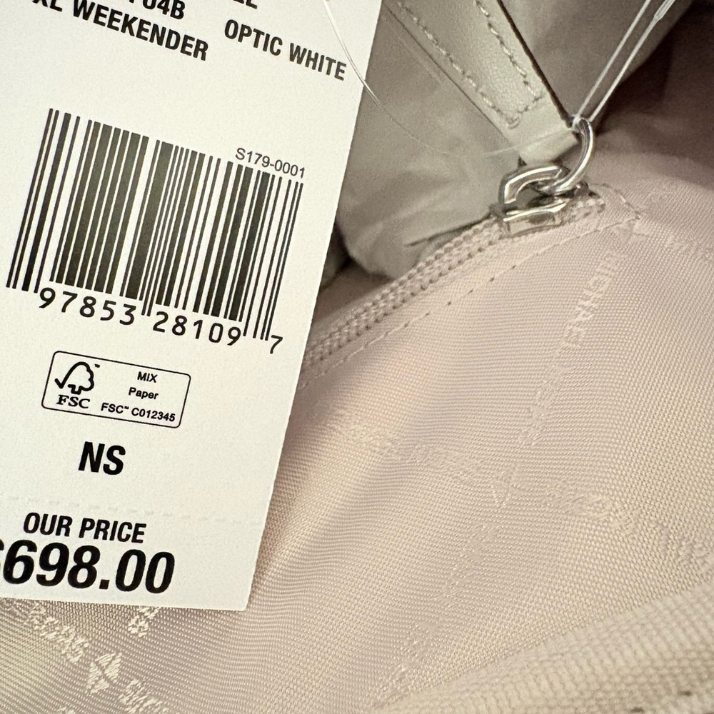 Michael Kors White and Silver Travel Bag Set - Picture 9 of 16